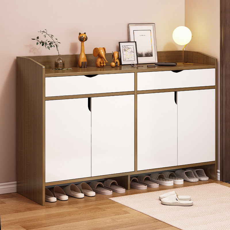 Shoe Cabinet Home Entrance Large Capacity Simple Entrance Cabinet Nordic Balcony Storage Storage Cabinet with Door Shoe Rack