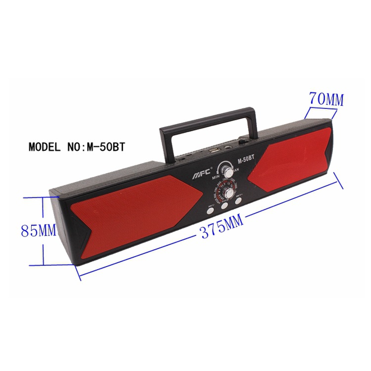 双声道大功率低音炮麦克风便携调频收音机 立体声蓝牙音箱播放器