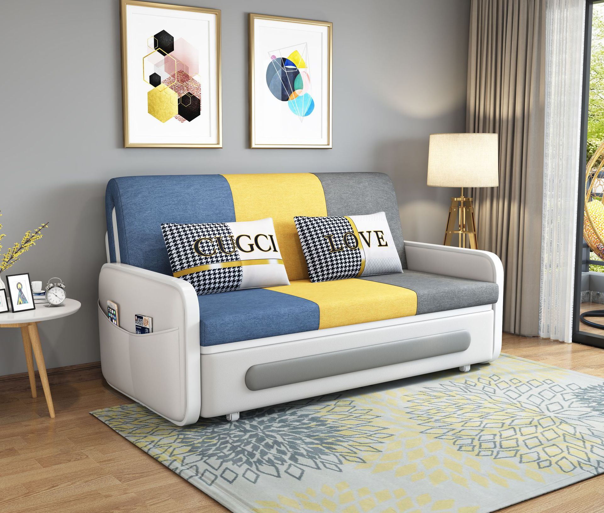 新款多功能二用沙发万能型卧室可折叠沙发床一体两用单双人隐形床