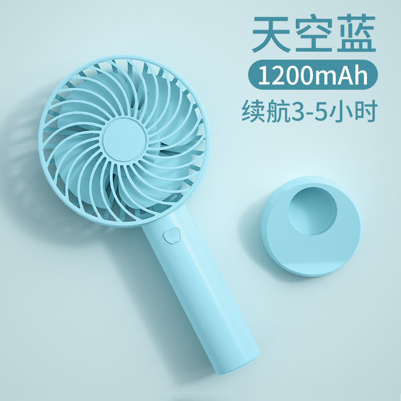 New Pocket Small Handheld Fan Mini Fan Portable with Mobile Phone Bracket USB Rechargeable Fan Manufacturer