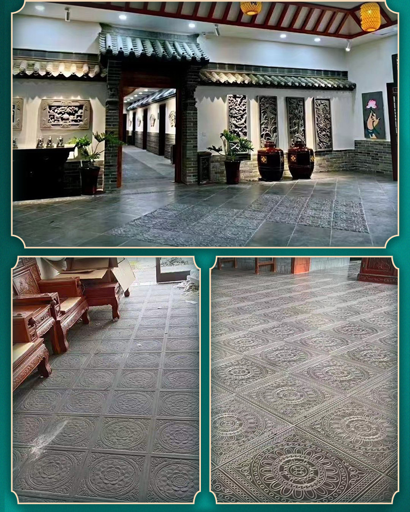 供应仿古地砖 古建中式四合院铺地方砖 室内外庭院唐莲铺地地砖