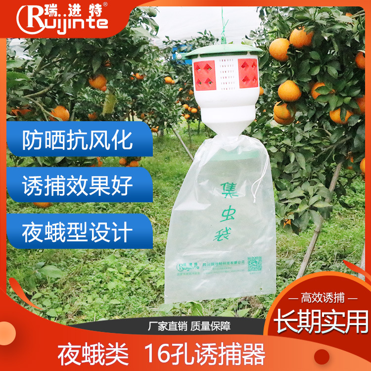 斜纹夜蛾诱捕器16孔蛾类通用诱捕装置甜菜夜蛾性诱剂诱芯桶型捕虫