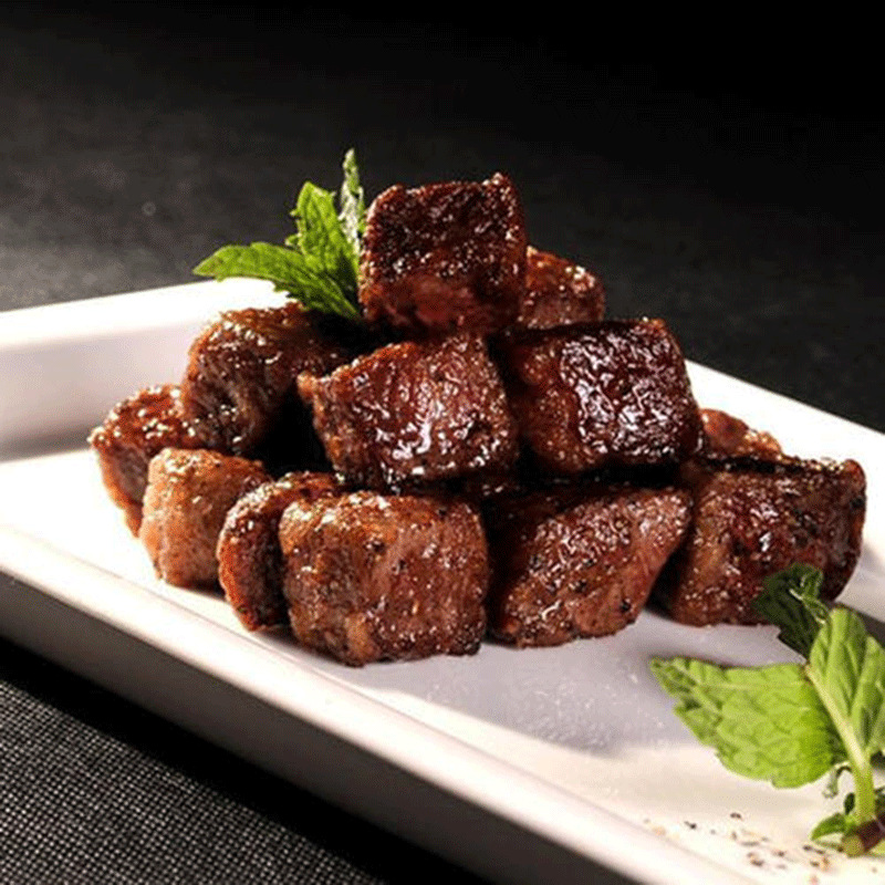 绿泰雪花牛肉粒12kg一箱澳洲和牛牛肉块烧烤香煎红烧炖煮酒店食材