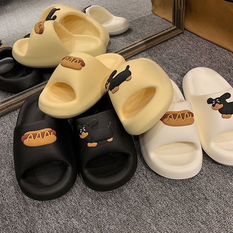 Couple Simple Cute Household Sandals Women's Summer Leisure Home Eva Deodorant Soft Bottom Bathroom Bath Slippers Men