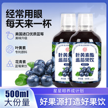 叶黄素酯蓝莓果饮 植物饮料 益生元0脂肪0蔗糖 500ml/瓶 代发