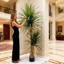 仿真植物酒瓶兰室内绿植盆栽高级感北欧客厅酒店大堂摆件落地盆景