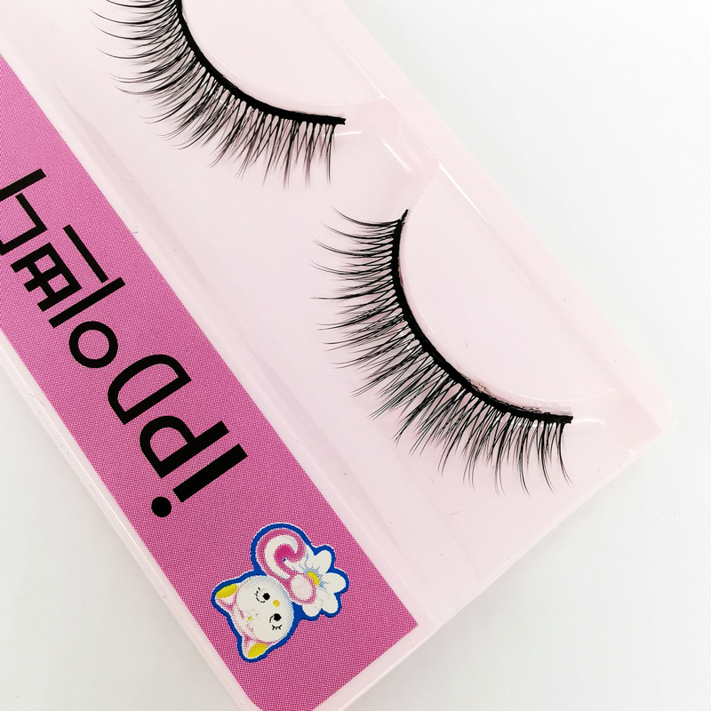 Korean Kitten False Eyelashes 020 Black STEM Natural Long 10 Pairs of Soft Extremely Fine Hair Eyelash Factory Wholesale