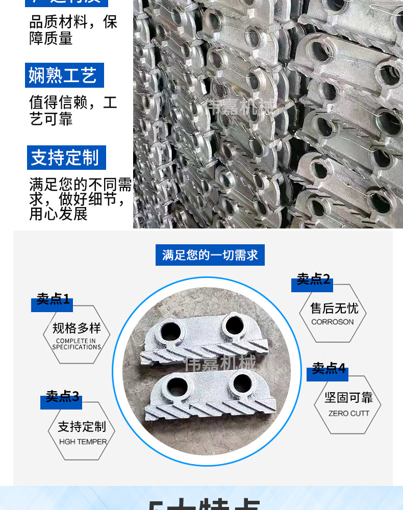 供应 蒸汽锅炉炉排 加重一字炉排片 玛钢炉排片 锅炉配件现货