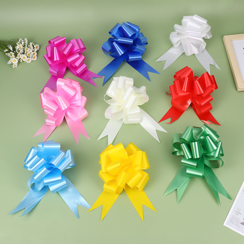 现货30号婚车装饰拉花球花彩带鲜花平安果娃娃袋包装拉花厂家批发