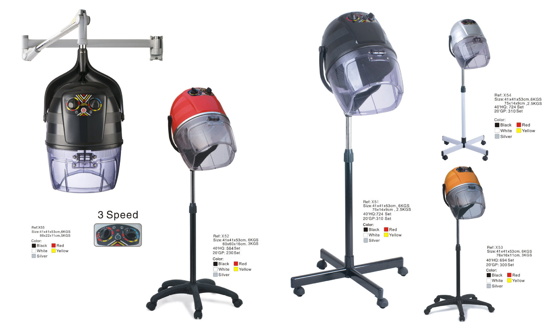 美发理发店烘发机恤发机头盔式加热器带头罩定型染发烫发加热造型