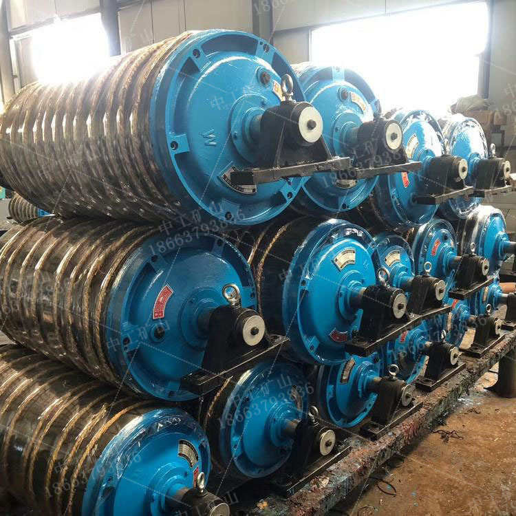 tdy75电动滚筒承载力强外置式皮带机电动滚筒输送机改向滚筒