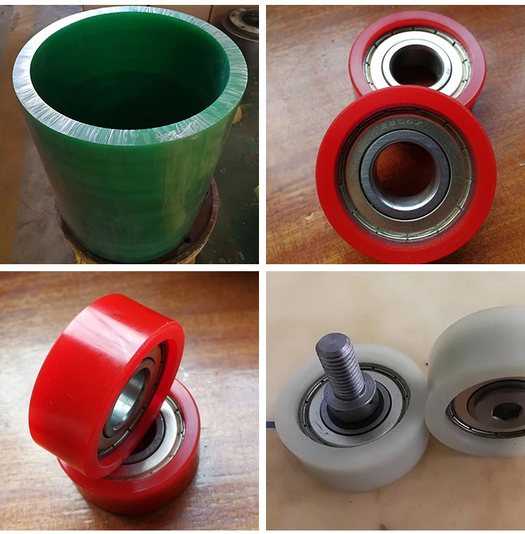 厂家供应聚氨酯包胶轮pu轴承包胶轮缓冲聚氨酯包胶轮聚氨酯异形轮