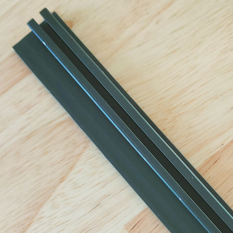 铝合金防护条 几字型卡槽包边条 双凹槽铝条装饰收边条
