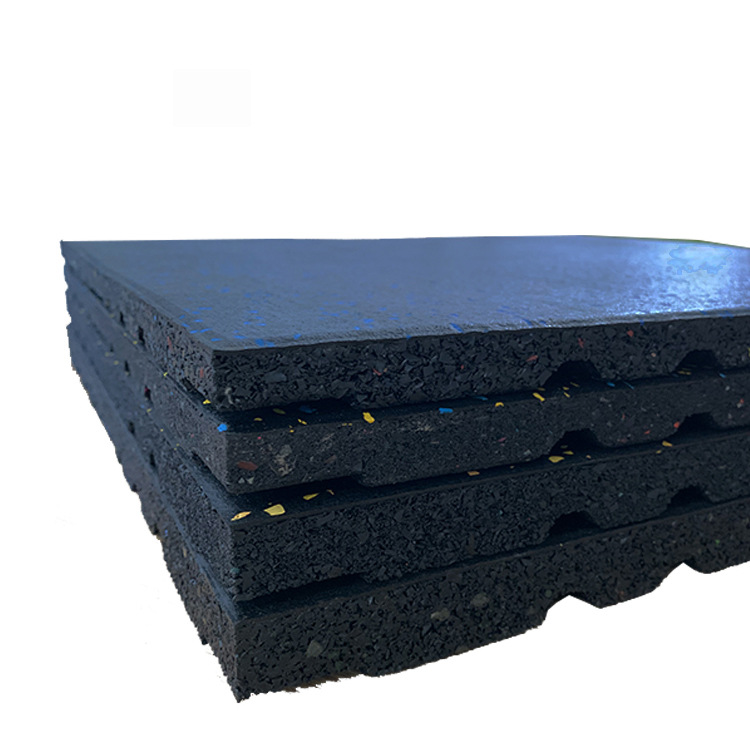 隔音epdm安全健身房橡胶地垫 家用锁扣式减震复合健身运动地胶