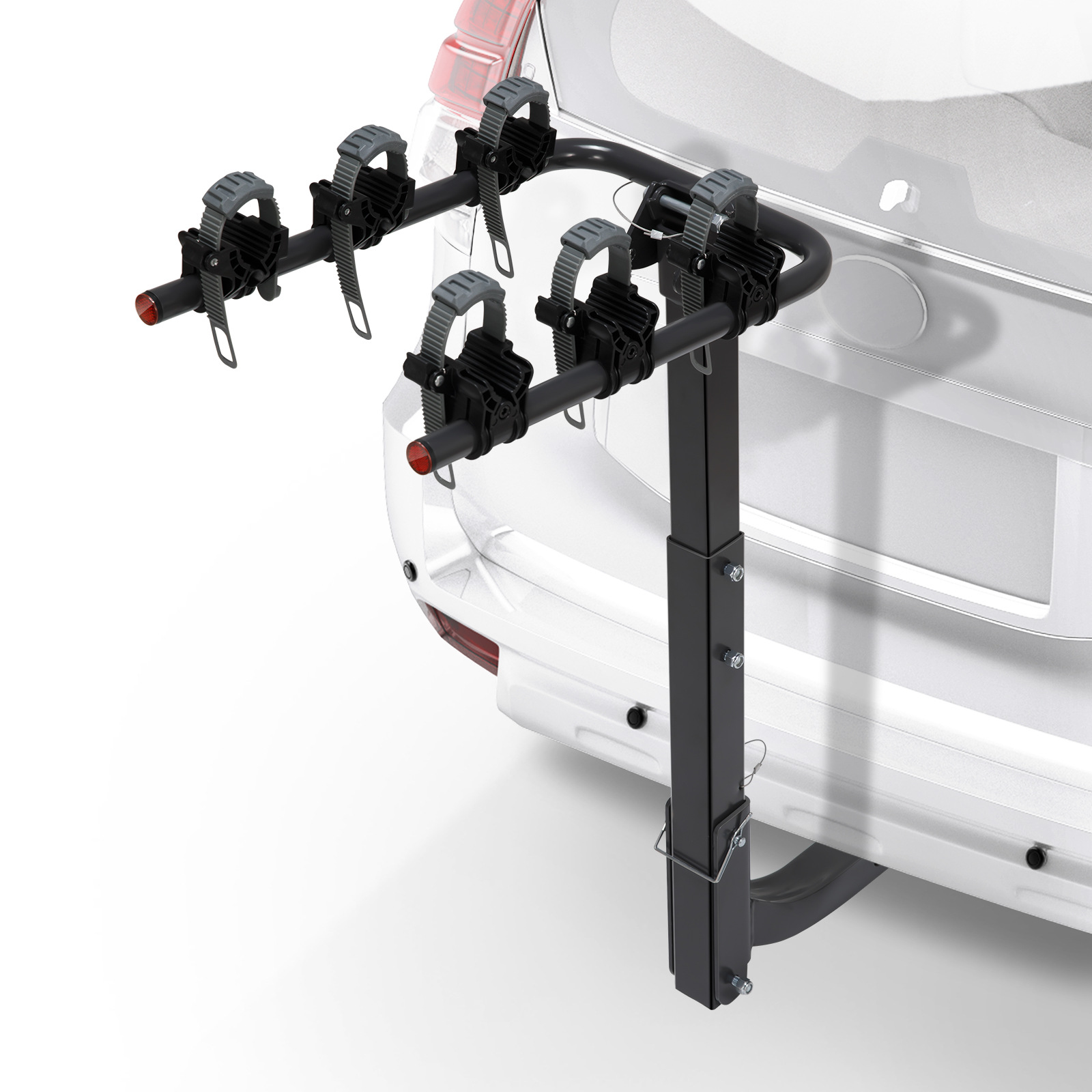 san hima 3车方管式汽车自行车挂架 悬挂式自行车架 适用2寸方口