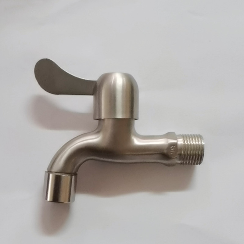 304 Lengthened Stainless Steel Faucet Mini Washing Machine Water Faucet the Mouth of the Nets Kitchen Balcony Mop Pool Small Faucet Water Tap