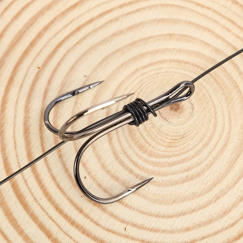 明仑渔具 绑好三本钩串钩 路亚锚鱼三本钩三个一串三锚钩