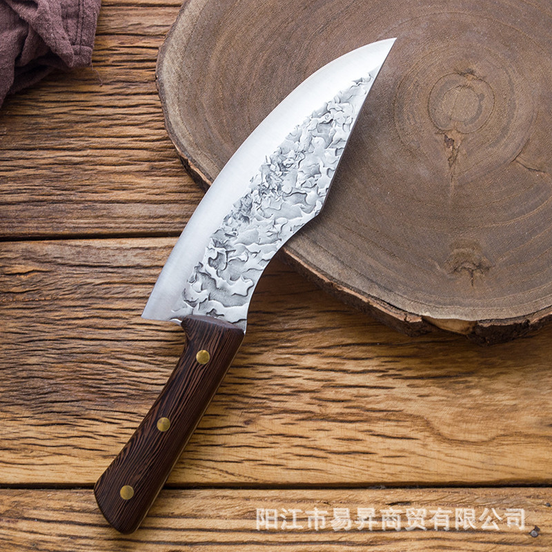 龙泉手工菜刀锻打多用剔骨屠宰刀猪肉档分割肉杀猪牛羊剥皮刀锰钢