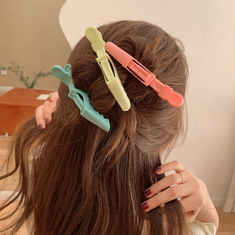 专业美发夹子理发店鳄鱼夹剪发造型定位夹烫染分区夹发廊专用工具
