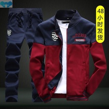 Spring Tracksuits Mens Set Sportswear Male Zipper Sweat Suit