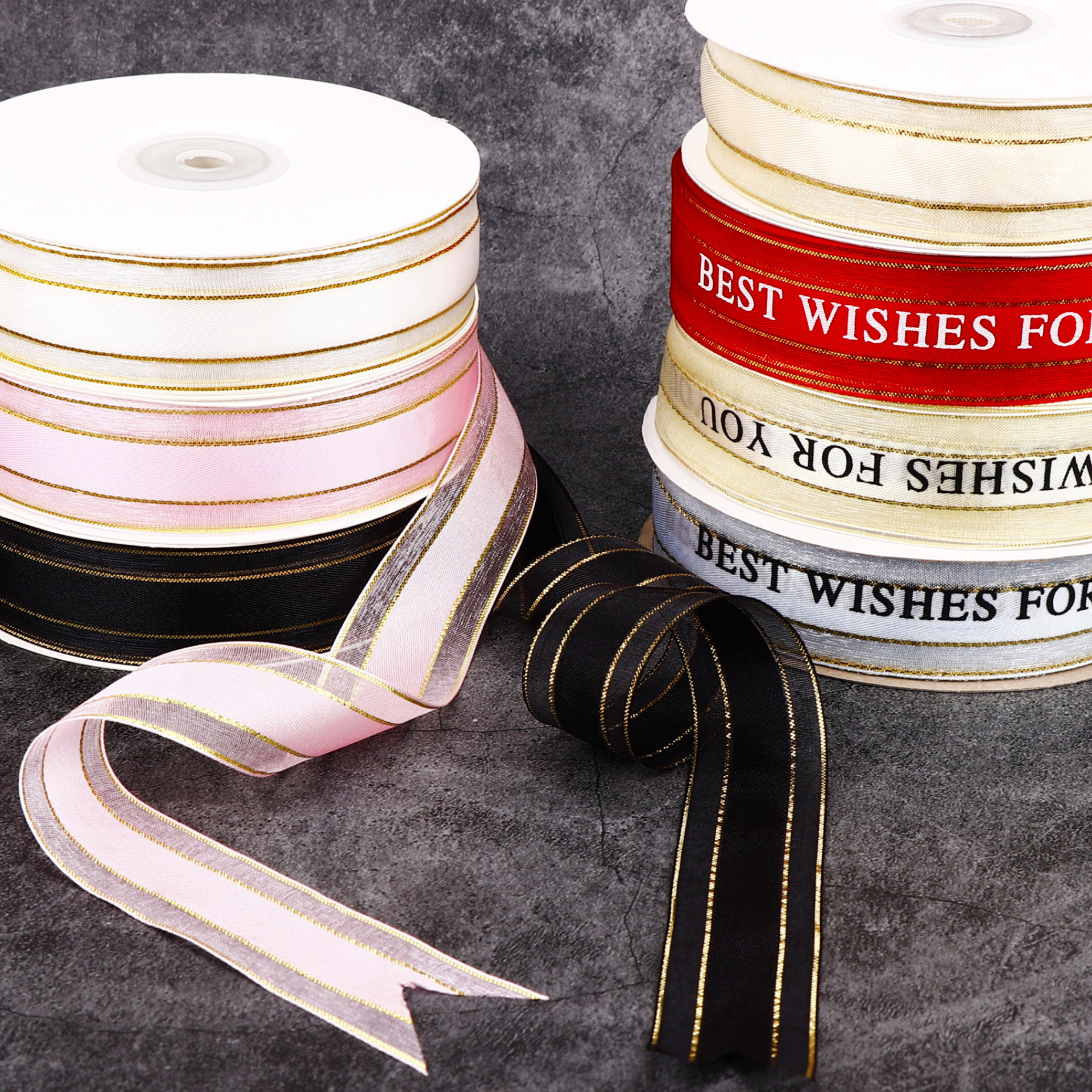 烘焙礼品蛋糕盒包装生日丝带彩带 绸缎 手工diy鲜花花艺绸丝带