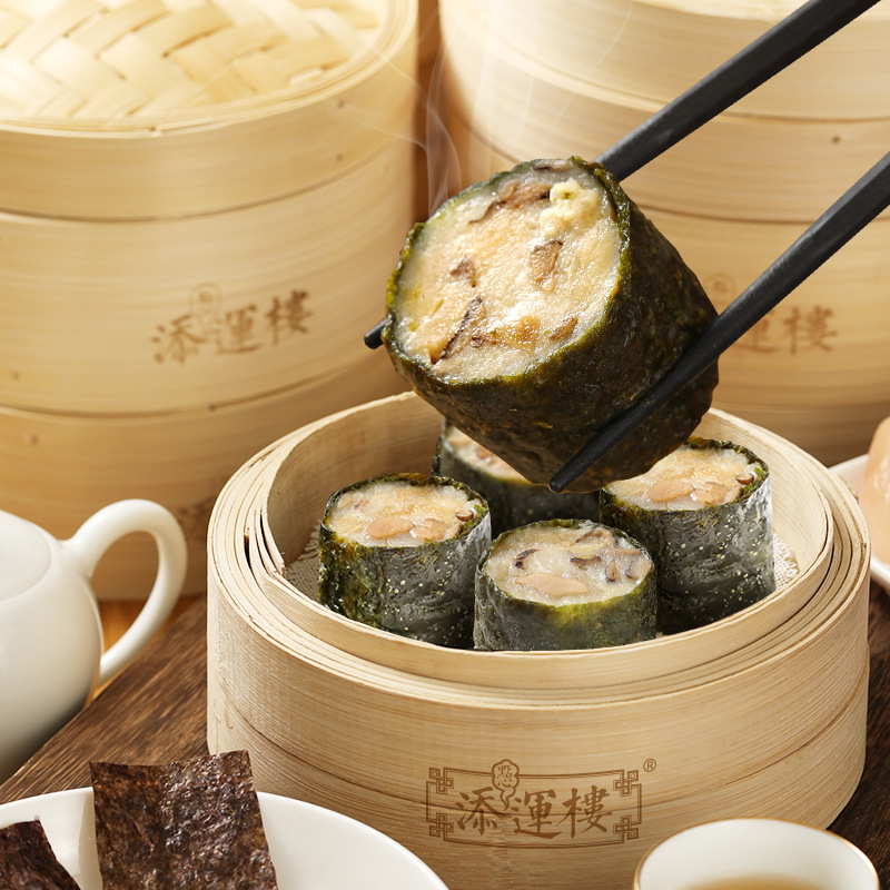 紫菜卷烧卖香菇鸡肉卷冬菇肉卷12个烧麦速冻食品早茶点心早餐蒸点