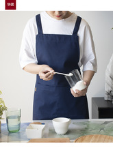 蒙氏老师围裙布围裙劳技课家用厨房烘焙咖啡店奶茶男女服务logo