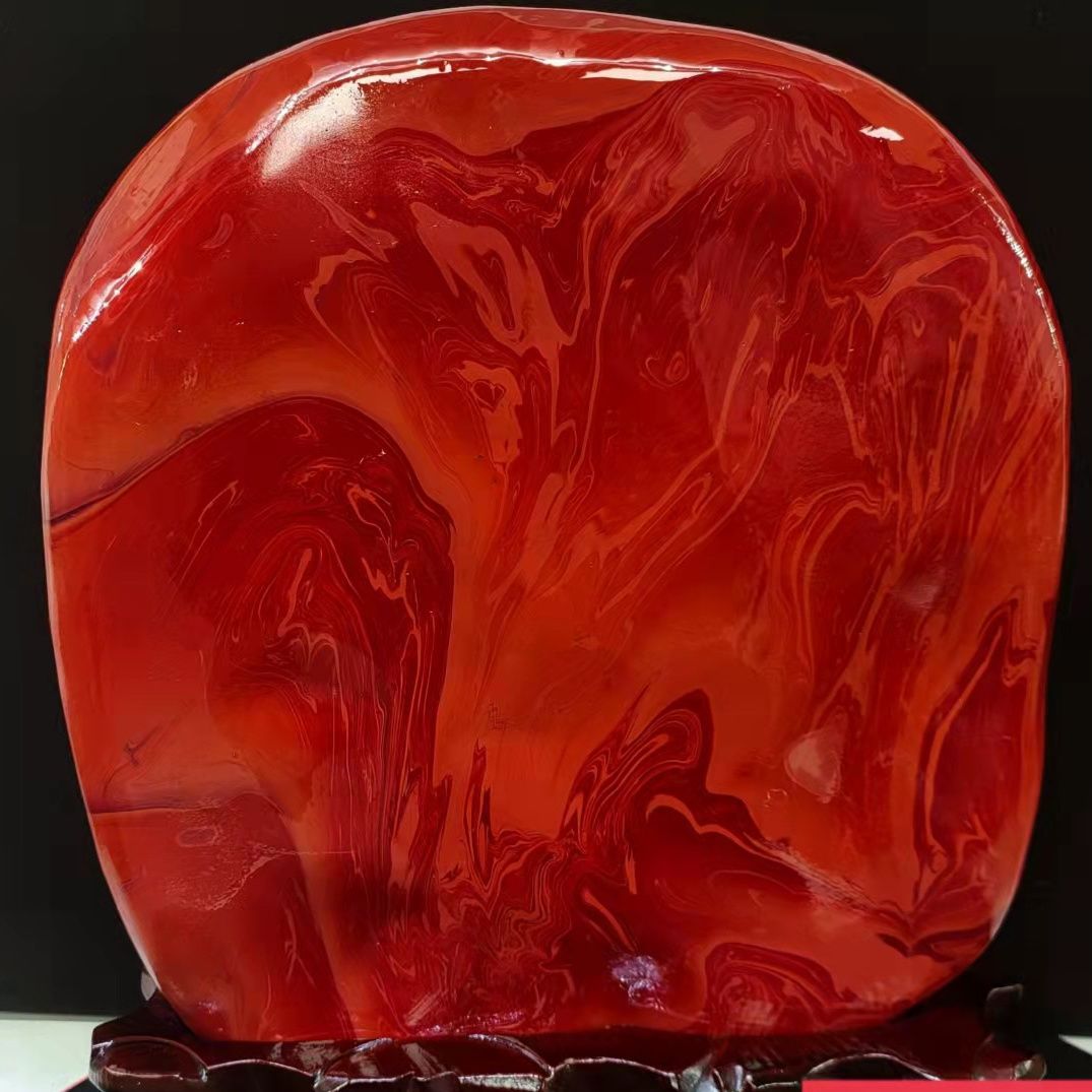 南非红碧玉鸡血石玛瑙七彩绿水晶奇石会所宅风水工艺品次