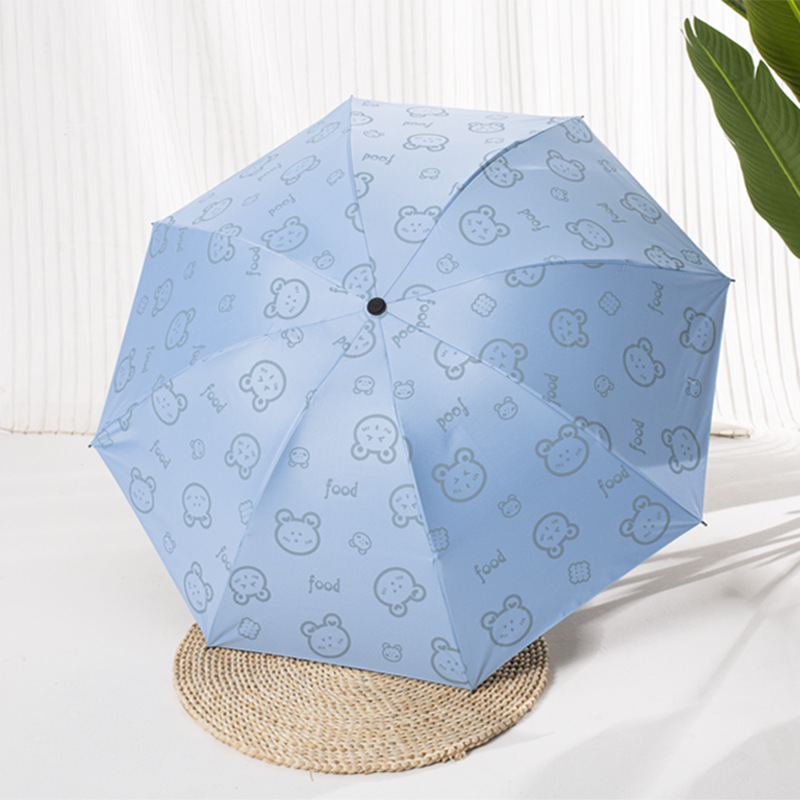 Umbrella Wholesale Printing Logo Sun Umbrella Uv Protection Sun Umbrella Rain Dual-Use Folding Umbrella Cartoon Sun Umbrella