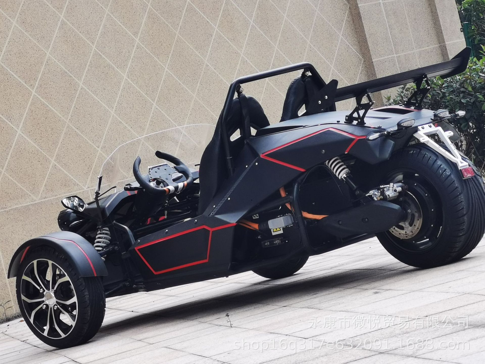 12000w电动庞巴迪倒三轮四轮越野卡丁车农夫车吉pu车老爷车沙滩车