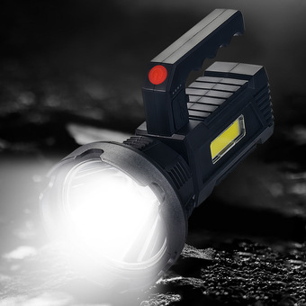 跨境新款xhp50超强强光远射探照灯 cob手电筒 应急抢险工作手提灯