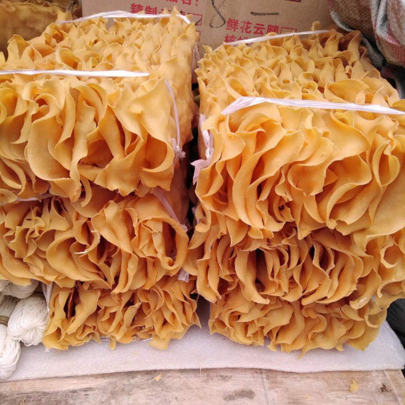 黄粉皮云南大理南涧弥渡特产纯手工豌豆制作黄粉皮500g包邮