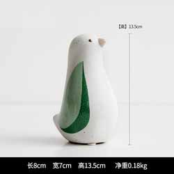 Cute Ins Style Fresh Ceramic Animal Bird Ornaments Room Desktop Cross-Border Craft Gift Soft Decoration