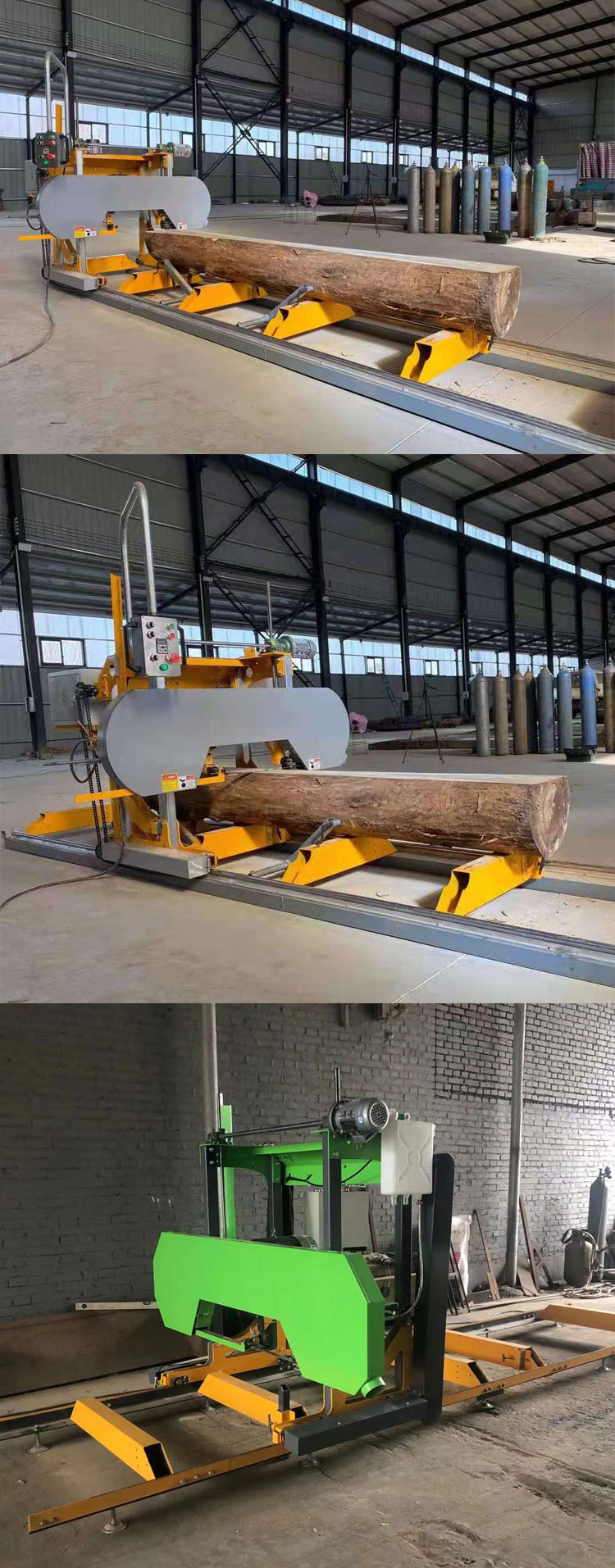 方柱线规龙门锯床龙门锯小型木工带锯机圆木方木数控带锯机批发