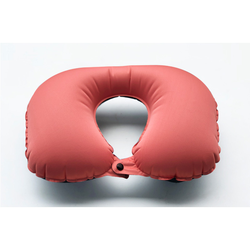 高品质按压式充气颈椎枕户外旅行旅游u型枕便携充气枕午睡枕靠枕