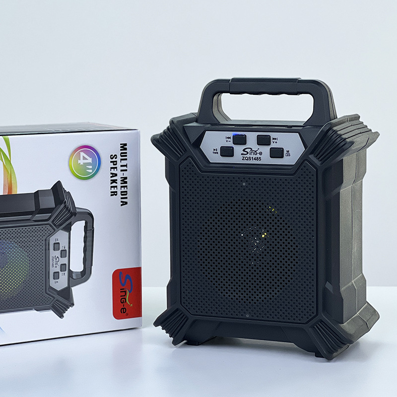 Cross-Mirror Popular Portable Square Dance 4-Inch Speaker High Sound Quality Outdoor Household Bluetooth Speaker