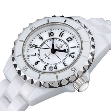 【专柜正品 陶瓷女表】女士手表女白色陶瓷韩版学生女表时尚防水