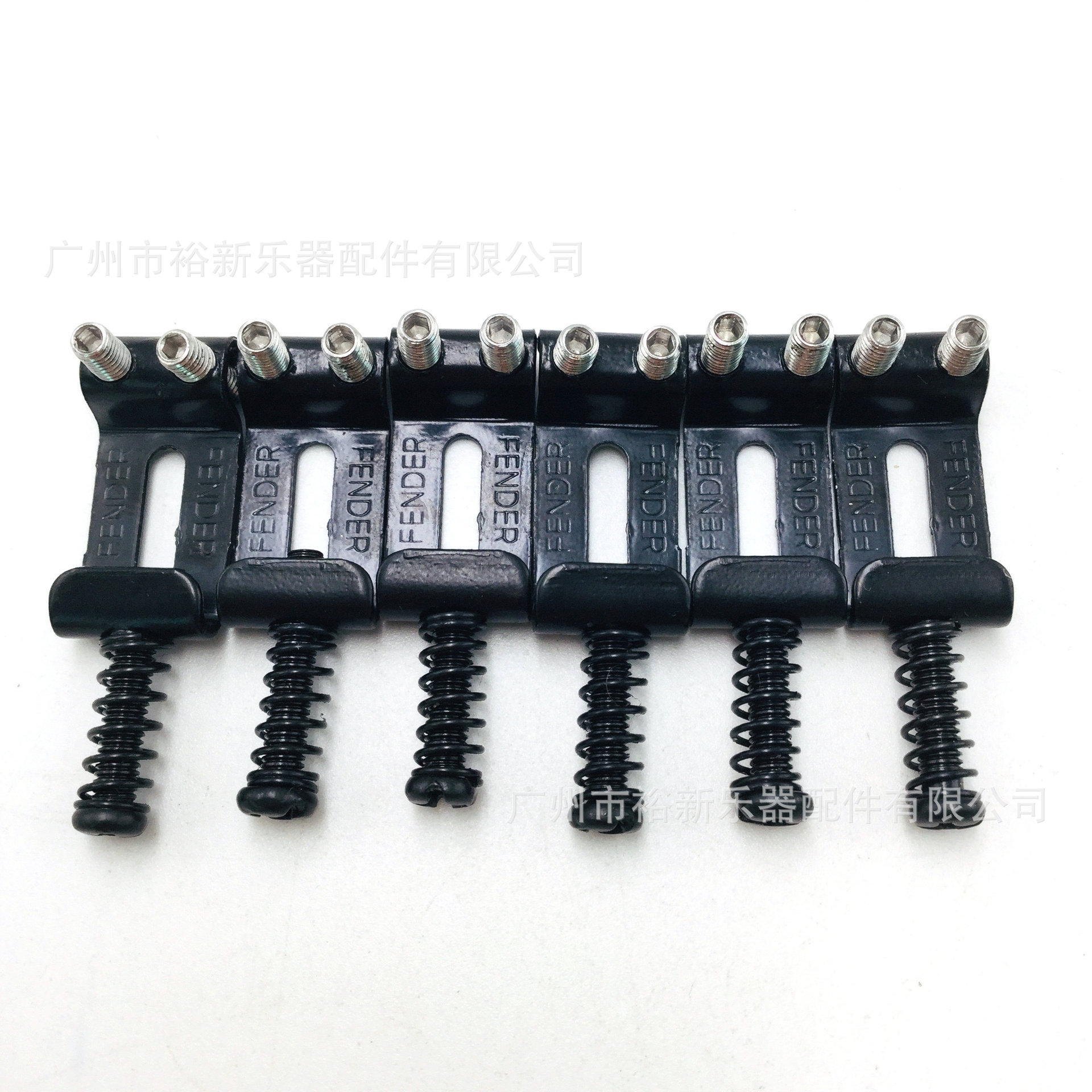 电吉他琴桥琴码st芬达铁皮弦码电吉他拉弦板下弦扣琴桥弦码鞍 黑