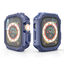 适用苹果手表壳Watch9表壳Ultra2手表保护壳iwatch碳纤维纹路表壳