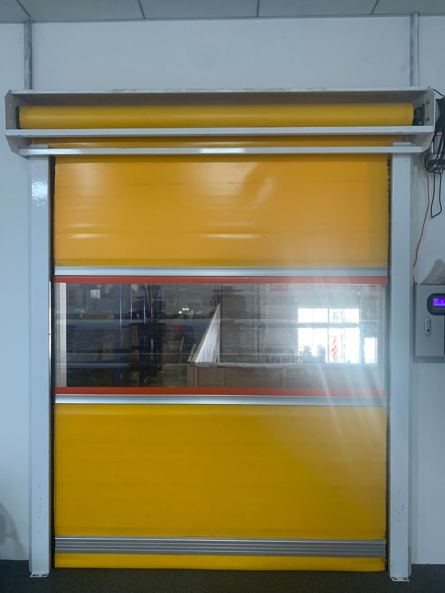 仓储间自动升降防尘快速卷帘门 快速通道感应保温隔音高速门