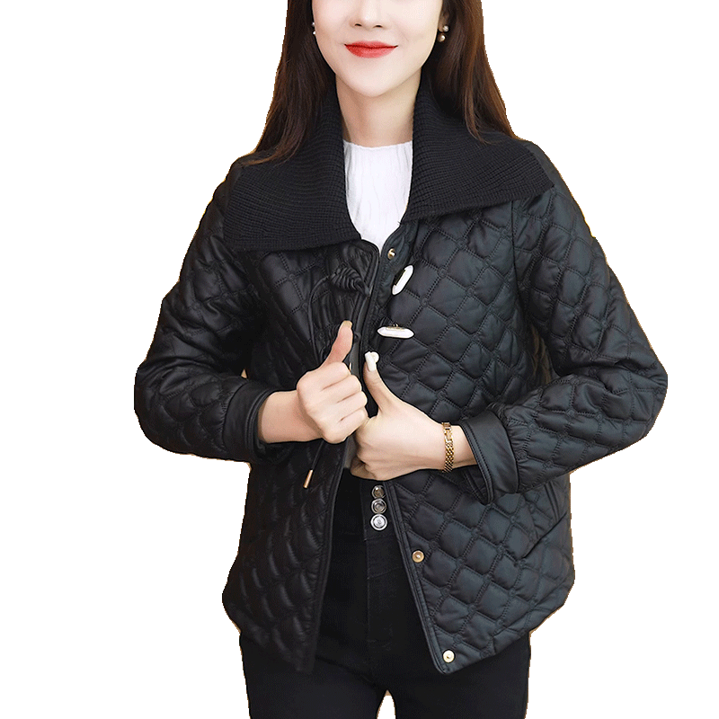 皮棉衣外套冬装2023新款今年流行女装短款棉服洋气小个子棉袄