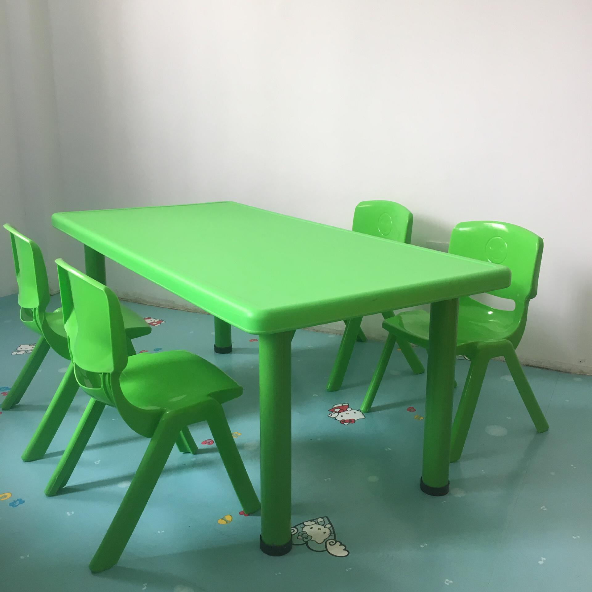 幼儿园桌椅厂家长方形六人桌学生课桌椅托管班宝宝桌椅幼儿园椅子