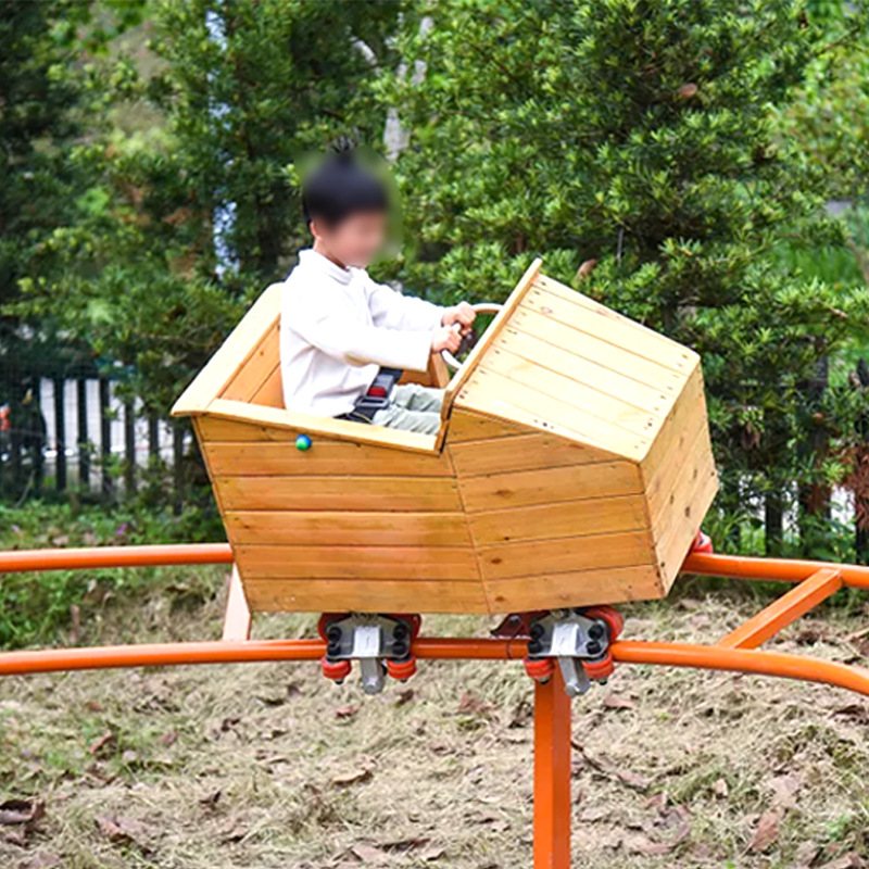 坑爹过山车网红脚踏式起伏轨道车家庭互动无动力拼爹脚蹬滑轮车