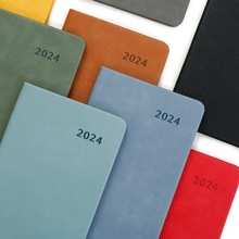 2024年月计划本日式手帐商务办公小本子A6便携记事本48K笔记本薄
