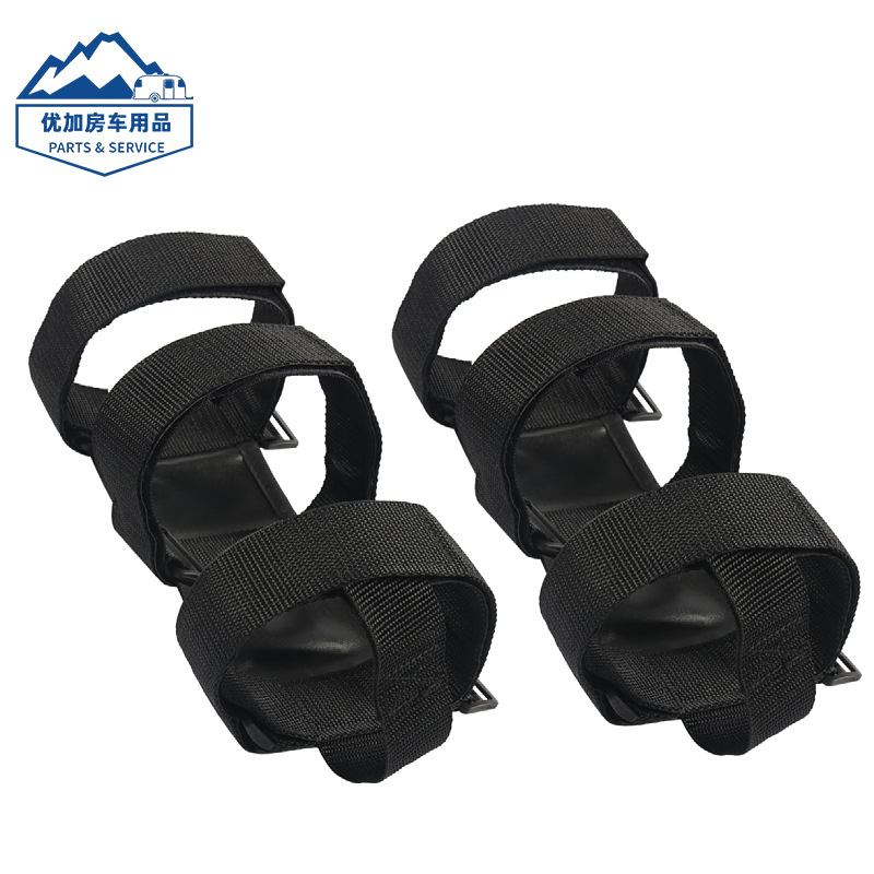 跨境车载灭火器固定卡扣牧马人后备箱魔术贴灭火器卡扣魔术贴绑带