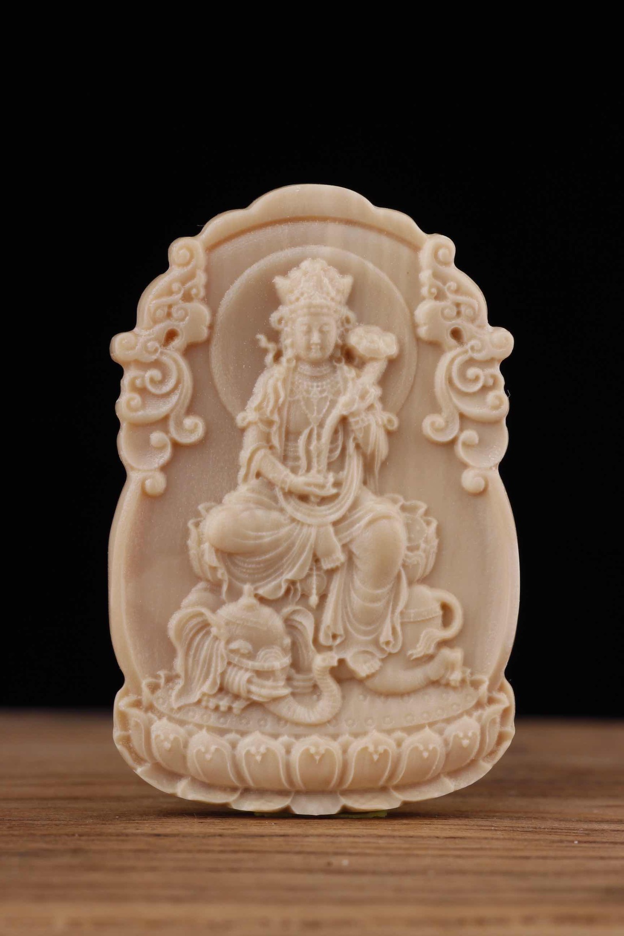 保真猛犸象牙普贤菩萨461挂件本命佛挂牌挂饰十二生肖龙蛇守护神