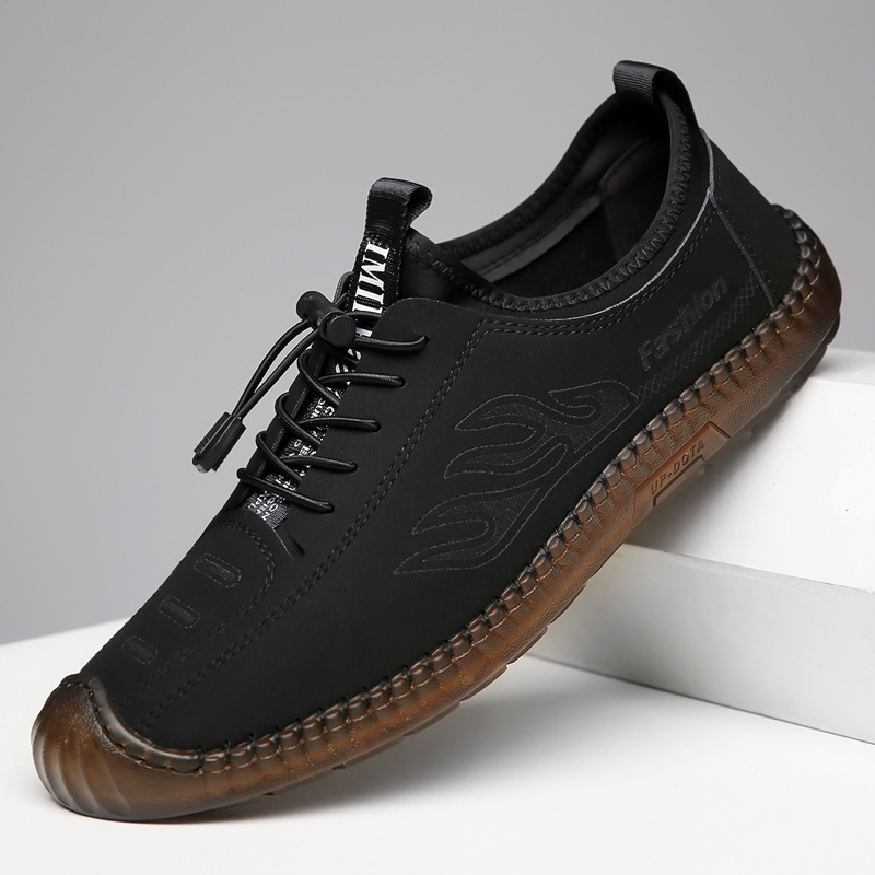 men‘s casual shoes 2024 spring and autumn new lace up men‘s shoes fashion korean style trends men‘s shoes