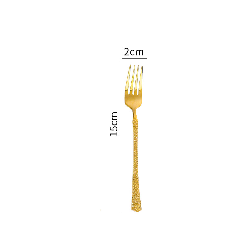 Cross-Border Amazon Polka Dot Stainless Steel Western Food Knife, Fork and Spoon Set Hotel Special Steak Knife and Fork Gift Tableware