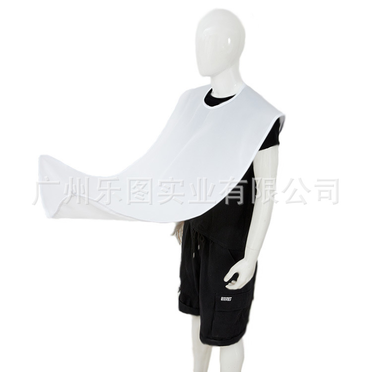 [Thermal Transfer Printing White Body Material] Adult Home Use Beard Shaving Towel Cloak Haircut Style Protection Cloth Apron Shape