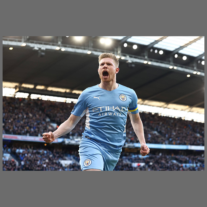 64n德布劳内海报曼城丁丁球星足球装饰画挂图梅西c罗墙贴壁纸 图片